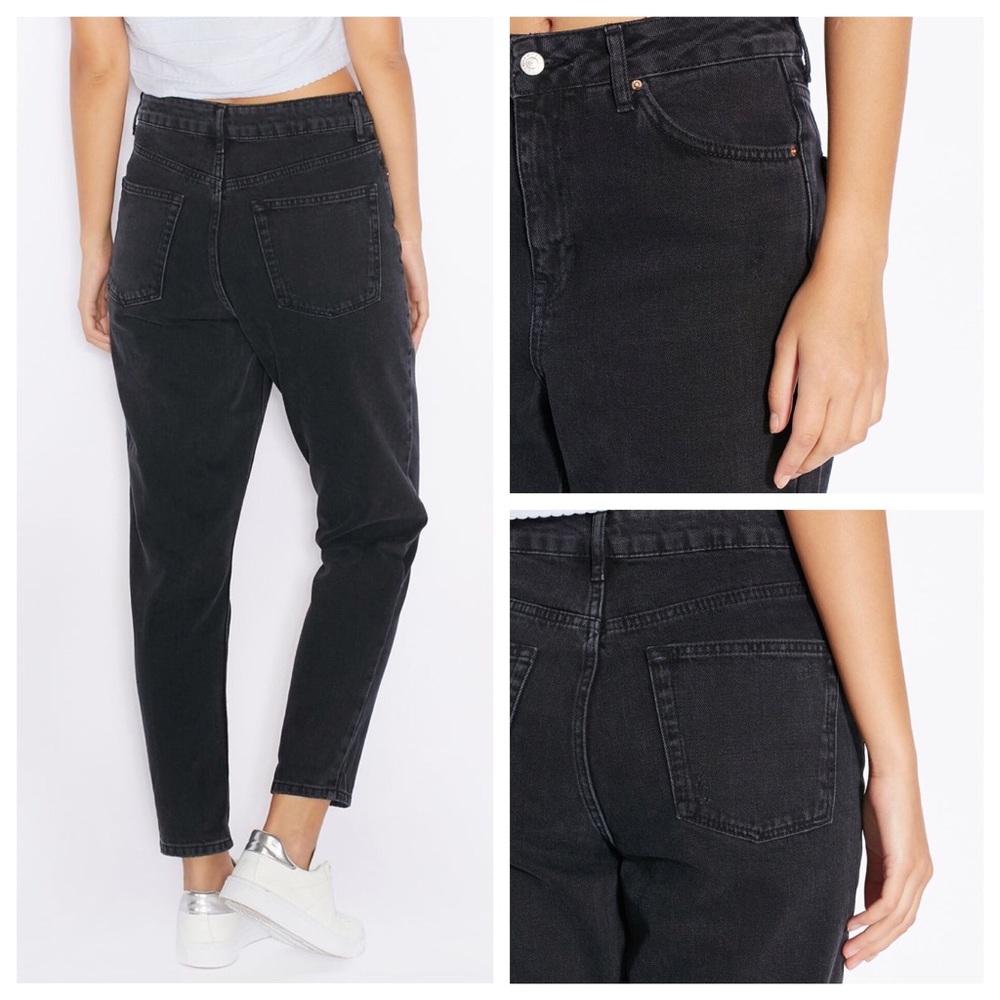 Topshop Moto Faded Slouchy Mom Ankle Jeans - Picture 2 of 3